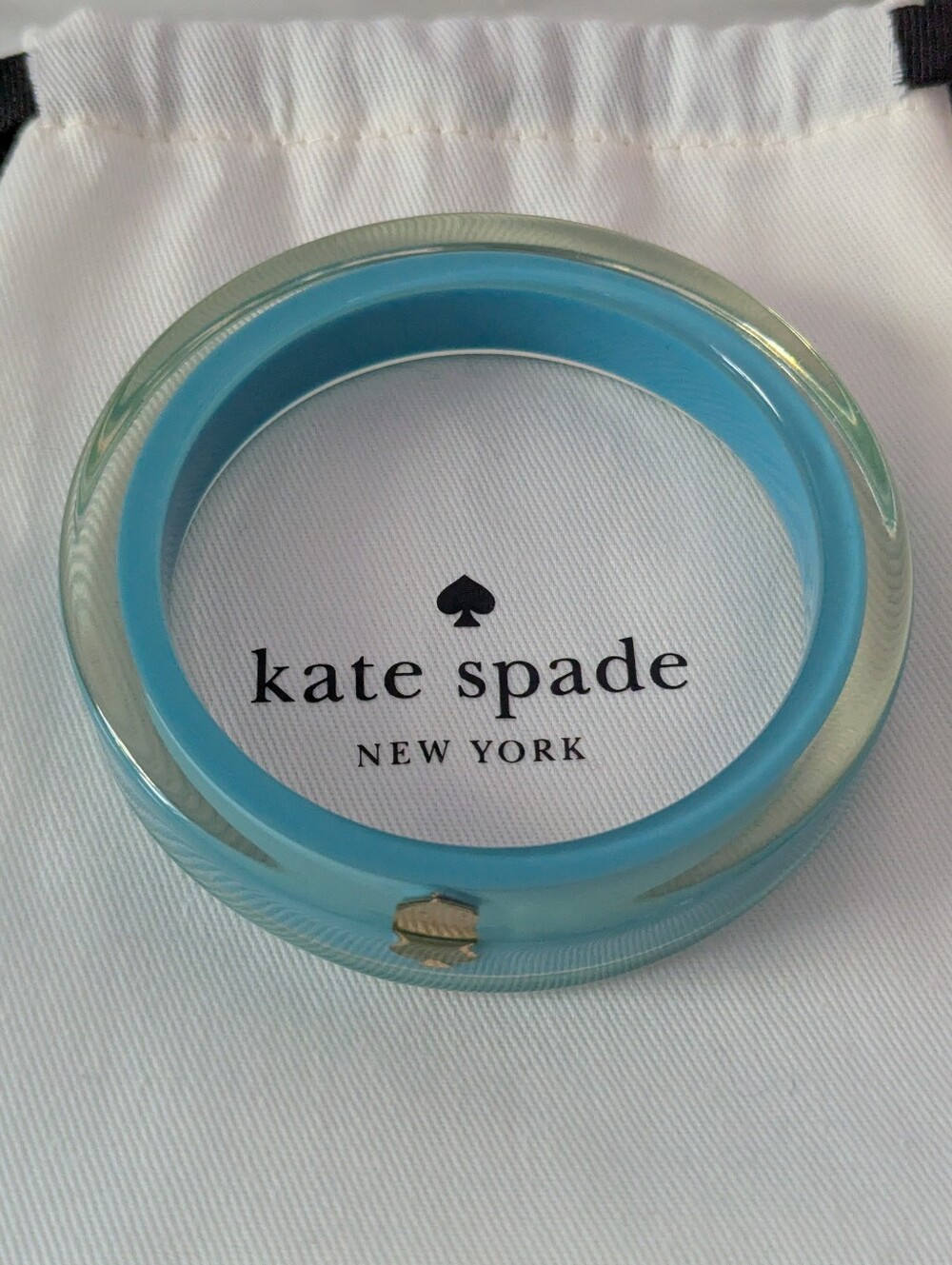 kate spade Turquoise Around Town Bangle with Gold Spade Accent - New In Dust Bag - Picture 11 of 16